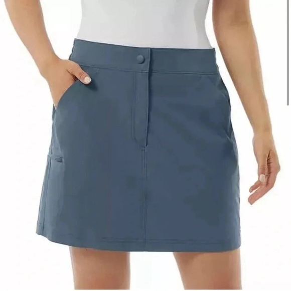 32 Degrees Cool Women's Tech Skort, Blue, Size XL - Picture 2 of 7